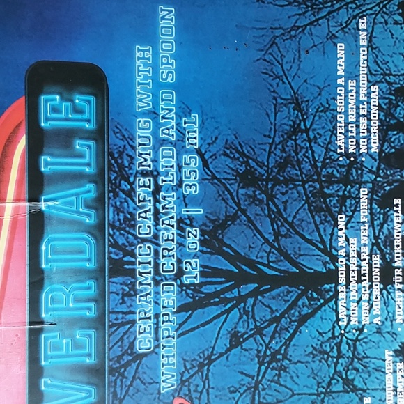 Riverdale Pop's Ceramic Cafe Mug with Whipped Cream Lid & Spoon - Picture 4 of 8